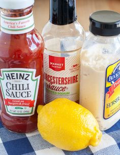 the ingredients to make this dish include lemons, mayonnaise and ketchup