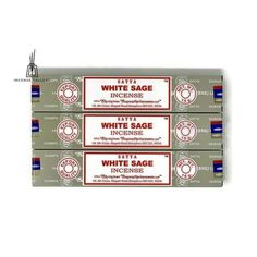 three packages of white sage incense