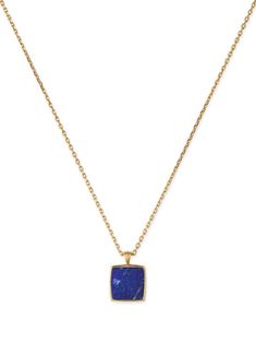 gold-tone 24kt gold plated sterling silver lobster claw fastening lapis lazuli gemstone charm Emanuele Bicocchi, Lapis Pendant, Lapis Lazuli Gemstone, Pendant Necklace Gold, Fine Jewelry Bracelets, 24kt Gold, Gold Pendant Necklace, Party Shoes, Gold Plated Sterling Silver