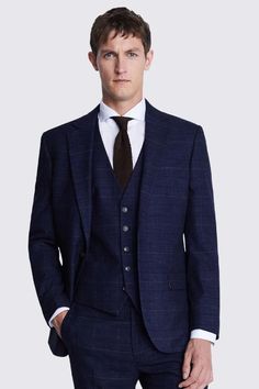 This outfit was included in What To Wear To The Races: Outfit Ideas For Men. See more looks at MensFlair.com Black Check Suit, Navy Check Suit, Suits And Sneakers, Modern Suits, Smart Jackets, Check Jacket