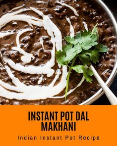 instant pot dal makhan recipe in a skillet