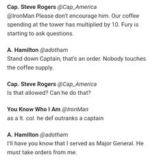 an image of someone's conversation with the caption above it that reads, captain steve ropers @ acp - america