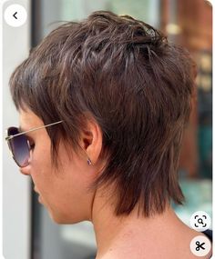 Womens Short Mullet Hairstyles, Short Haircut Straight Hair Layers, Very Short Wolf Cut Hair, Mullet Hairstyle Women Over 50, Shag Pixie Cut Fine Hair, Pixie Wolf Cut Hair, Short Shags On Women, Short Hair Women 2024, Wolf Pixie Cut