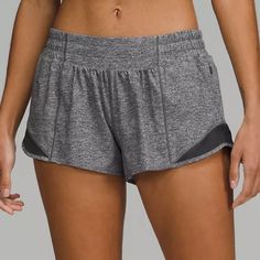 Never Worn Hot Gym Shorts, Lulu Lemon Shorts, Lululemon Running Shorts, Lulu Shorts, Lululemon Speed Up Shorts, Lululemon Hotty Hot Shorts, Shorts Lululemon, Hotty Hot Shorts, Low Rise Shorts