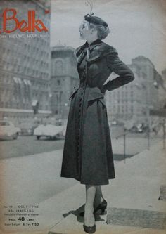 from petitmainsauvage.blogspot.com 1945 Fashion, Vogue Photo, Going Nowhere, I'm Just A Girl, Vintage Cape, Design Moda, 1940s Fashion