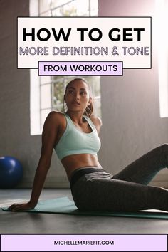 a woman is sitting on the floor doing yoga