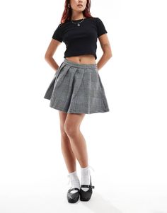 Skirts by Vans AM-to-PM potential Check design High rise Side zip closure Regular fit Check Design, Spring Floral Dress, Winter Party Dress, Plaid Mini Skirt, Black Long Sleeve Dress, Long Black Dress, Jumpsuit Shorts Rompers, Satin Slip Dress, Skirt Leggings