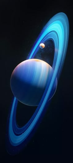 an artist's rendering of saturn and its rings