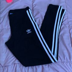 Never Worn Adidas Leggings! Super Stylish Sporty Fitted Pants With Three Stripes, Adidas Stretch Pants With Three Stripes, Athleisure Fitted Leggings With Three Stripes, Fitted Sports Pants With Three Stripes, Fitted Three Stripes Sports Pants, Fitted Three Stripes Athleisure Leggings, Fitted Three Stripes Leggings For Athleisure, Fitted Pants With Three Stripes For Spring, Fitted Three Stripes Pants For Spring