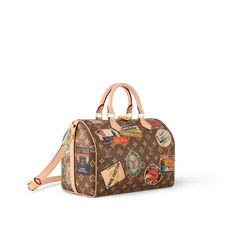 The speedy bandoulière 30 bag comes in a version inpired by our archival monogram canvas: a blend of cotton and linen with a sheer resin coating. Embellished with a patchwork of hotel labels in homage to gaston-louis vuitton’s legendary collection, this timeless piece is trimmed with the house’s natural cowhide leather, an elegant heritage touch. Louis Vuitton Gifts, Louis Vuitton Official Website, Trunk Bag, Duffle Bag Travel, Louis Vuitton Official, Wallet Pouch, Monogram Bag, Silver Jewelry Fashion