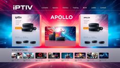 the website for iptv is displayed in this image