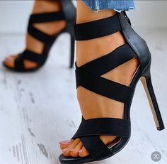 Strappy Stilettos, Womens Stilettos, Stiletto Shoes, Stiletto Sandals, High Heels Stilettos, Heeled Sandals, Strappy Sandals, Olivia Mark