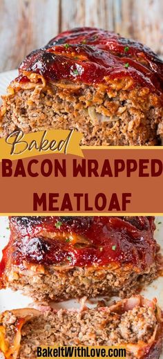 bacon wrapped meatloaf recipe Meatloaf With Bacon On Top, Bacon Meatloaf Recipes, Meatloaf With Bacon, Ground Beef Meatloaf, Savory Meatloaf, Bacon Meatloaf, Bacon Wrapped Meatloaf, Chicken Meatloaf