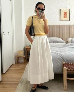 Stile Boho Chic, Modest Clothing, Pinterest Outfits, White Skirt, 가을 패션, Inspiration Mode, Mode Vintage, Lookbook Outfits