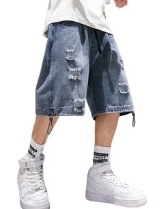 PRICES MAY VARY. Material:Y2k denim shorts baggy jorts are made of cotton-blend denim fabric. Soft,skin-friendly,super comfy to wear in the hot summer. Design:Unisex long shorts y2k jorts baggy denim shorts with multi pockets, loose fit, simple Plain design,cargo pants women baggy y2k,goth,grunge hip-hop style, harajuku jeans shorts. Y2k Jeans Shorts:You can easily wear wonmen mens jeans shorts baggy jorts with blouse, T-shirt, tank top, crop top, button-down shirt, etc Occasion:Y2k jorts grunge Baggy Blue Jean Shorts For Streetwear, Emo Shorts, Y2k Denim Jean Shorts For Streetwear, Y2k Cotton Jean Shorts For Streetwear, Y2k Mid-rise Jean Shorts For Streetwear, Baggy Y2k Denim Shorts, Baggy Shorts Outfit, Cargo Pants Women Baggy, Grunge Shorts