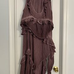 One Time Used Very Nice To Pieces From Free People Flannel Dress, Free People Dresses, Free People Dress, One Time, Color Purple, Free People, Maxi Dress, Womens Dresses, Purple