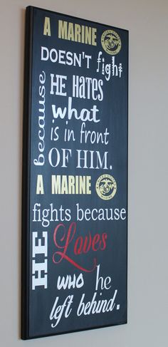 Marine Corps Gift, Family Plaque