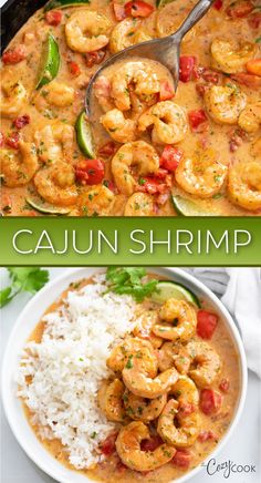 Cajun shrimp with white rice, smothered in a Cajun sauce Seafood Sandwiches, The Cozy Cook, Cajun Shrimp Recipes, Cozy Cook, Shrimp Recipes Healthy, Shrimp Dinner, Cajun Shrimp