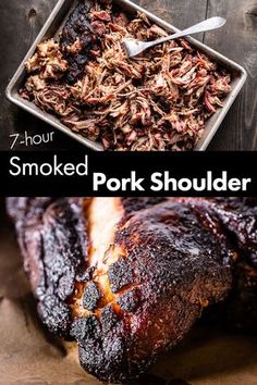 Smoked Pork Carnitas, Smoked Snacks, Carnitas Street Tacos, Pulled Pork Smoker Recipes, Cooking Pork Shoulder, Smoked Pork Roast, Crispy Carnitas, Smoked Pulled Pork Recipe, Smoked Pork Recipes