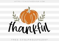 a thanksgiving svg file with the words,'happy fall'and an orange pumpkin