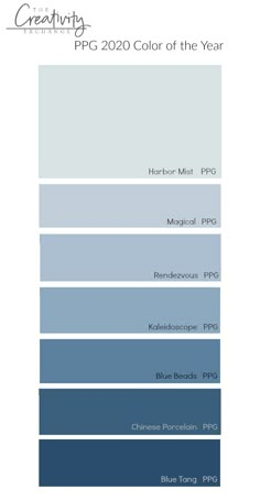 the color scheme for blue and gray is shown in this graphic style, which includes different shades