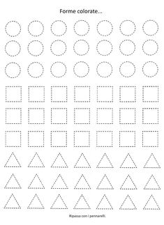 printable worksheet for children to practice shapes