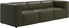 an image of a leather couch with four seats