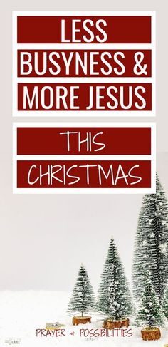 a red and white sign that says less bushness & more jesus this christmas season