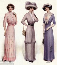 Fashion Eras, 1900s Fashion, Historical Clothes, Well Dressed Women, 20th Century Fashion, Era Fashion