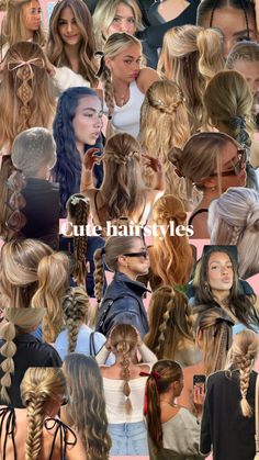 Casual Hairstyles For Long Hair, Camp Hair, Camping Hair, School Camp, Easy Hairstyles For Thick Hair, Bella Hair, Cute Simple Hairstyles