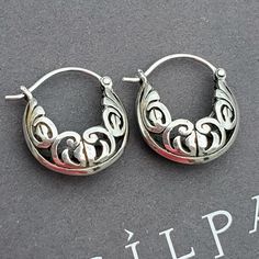 Sterling Silver Filigree Hoops. Approximately 7/8" Length. Perfect Condition Never Worn. Silpada Earrings, Ear Hangers, Luxe Jewelry, Silpada Jewelry, Funky Jewelry, Sterling Silver Filigree, Fun Fashion, Silver Filigree, Earrings Color