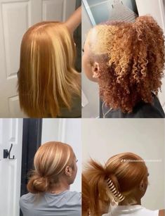 Dyed Curly Hair, Cute Hair Colors, Quick Natural Hair Styles, Types Of Hair, Dyed Hair Inspiration, Quick Braided Hairstyles, Dyed Natural Hair, Pretty Braided Hairstyles