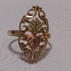 Up For Sale Is A 10k Black Hills Gold Ring Silver Gold Leaves Great Vintage Condition Size 7 Great Vintage Condition Brand Black Hills Gold Type Ring Color Gold Metal 10k Gold Size 7 Please Look At All The Pictures Before Asking Any Questions Please Look At All The Pictures And Consider Them Part Of The Description, They Are The Actual Item For Sale. Please Email Me With Any Questions That You Might Have. #Bf#06#Bay#Posh Black Hills Gold Rings, Black Hills Gold Jewelry, Black Hills Gold, Gold Leaves, Ring Color, Black Hills, Ring Silver, 10k Gold, Womens Jewelry Rings