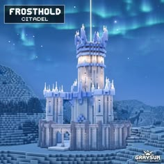 an image of a castle made out of ice and snow with the words frostthold on it