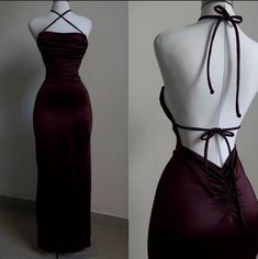 Formal Ideas, Character Clothes, Prom Inspo, Grad Ideas, Classy Dresses, Backless Evening Dress, Hoco Dress, Gothic Clothes, Prom Dress Inspiration