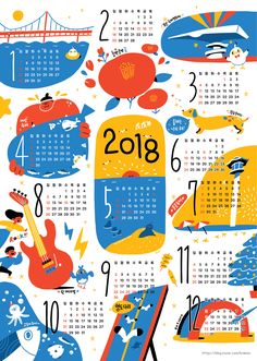 a calendar for the new year is shown