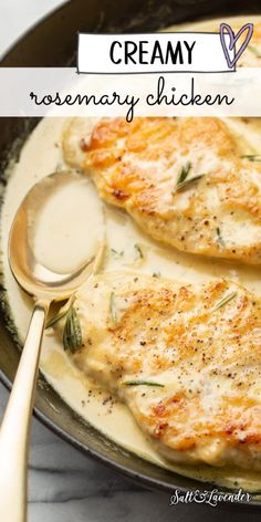 This 30-minute chicken recipe has a mouthwatering rosemary Dijon sauce! The chicken is ultra tender and juicy, and the sauce is so simple to make. Rosemary Sauce, Creamy Dijon, Healthy Turkey Recipes, Dijon Sauce, Lavender Recipes, Fall Comfort Food, Rosemary Chicken, Comfort Food Recipes Dinners, Duck Recipes