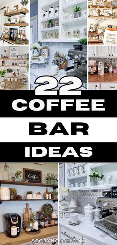 coffee bar ideas that are easy to make and great for any type of home or office