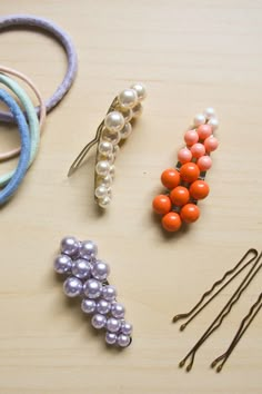 Pearl Hair Clip DIY - Make and Fable Types Of Hair, Diy Hair Bows, Hair Beads