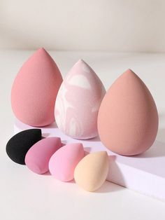 Multicolor  Collar  Poliuretano  Esponja de maquillaje Embellished Beauty Bar Salon Ideas, Makeup Sponge Storage, Pur Makeup, Loose Powder Makeup, Makeup Collection Goals, Powder Concealer, Beauty Advertising, Gorgeous Skin, Girly Accessories