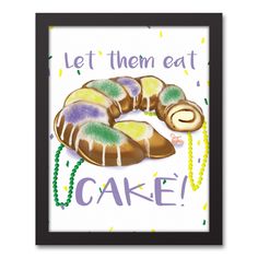 a card that says let them eat cake