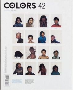 the cover of colors 42 magazine features black women in different ethnics and genders