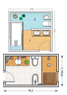 the floor plan for a small bathroom with an attached toilet and sink, as well as a walk in shower