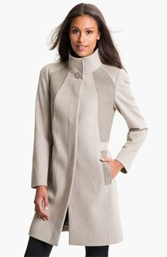 Neutral Coat, Cinzia Rocca, Womens Dress Coats, Elegant Style Women, Stand Collar Coat, Lawyer Fashion, Peacoats, Figure 8, Collared Coat