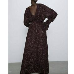 Zara Special Edition Sequin Long Sleeve Maxi Dress Nwt Deep Purple Burgundy, V Neck, Elastic At Waist Measurements Approx Please Refer To 'About Me' For Item Condition Descriptions Holiday Special Event Party Gown Nye New Years Eve Winter Evening Maxi Dress With V-neck, Sequin Maxi Dress For Fall, Fall Sequin Maxi Dress, Fall Sequin Long Sleeve Maxi Dress, V-neck Maxi Dress For Winter Evenings, Winter Evening V-neck Maxi Dress, Fall Sequined V-neck Dresses, Winter Party V-neck Maxi Dress, Fall V-neck Sequin Dress