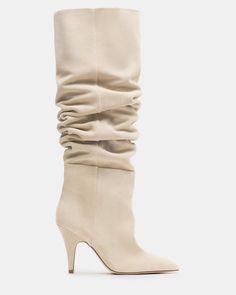 BELLAMIE Sand Suede Knee-High Pointed Toe Boot | Women's Boots Tan Boots, Stiletto Boots, Winter Fits, 5 Inch Heels, Shoe Game, Edgy Fashion, Timeless Style, Knee High Boots, Women's Boots