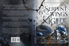 a book cover for the serpent and the wings of night