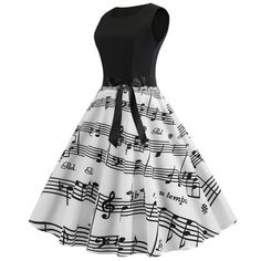 Summer Women Musical Not Sleeveless Dresses – STYLEGOING Rockabilly Party, Party Cocktail Dress, Wrap Dress Short, Bohemian Style Dresses, Hepburn Style, Work Dresses For Women, Vestidos Vintage, 50s Dresses, Dress With Belt