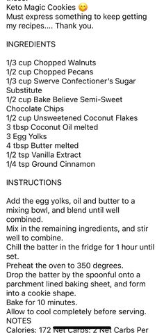 the ingredients list for an ice cream recipe