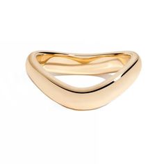 This modern, funky piece features a chunky gold contour that flows like ocean waves, adding a bold twist to traditional styles. Feminine Wedding, Traditional Styles, Pre Black Friday, New Bands, The Wave, Ring Collections, Ocean Waves, Diamond Studs, Vintage Necklace